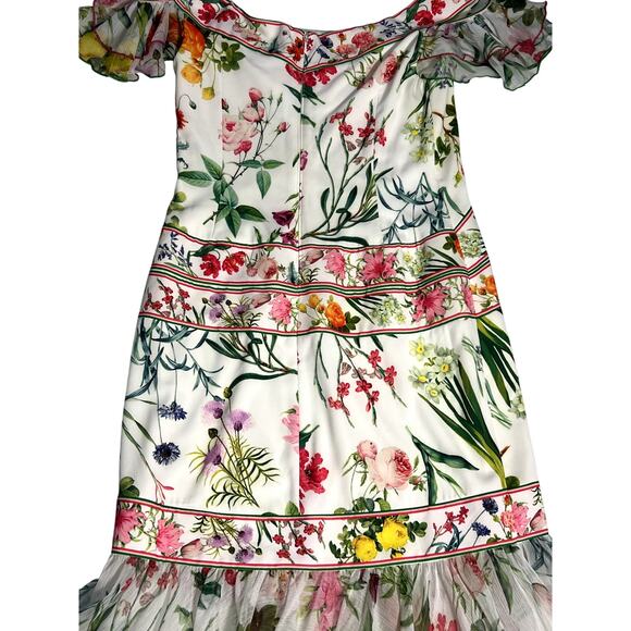 Tadashi Shoji Renee Floral Dress AVZ17047L Size 8 - Special Order Gown - Picture 4 of 11